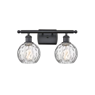 A thumbnail of the Innovations Lighting 516-2W-11-16 Athens Vanity Matte Black / Clear Water Glass