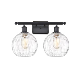 A thumbnail of the Innovations Lighting 516-2W-13-18 Athens Vanity Matte Black / Clear Water Glass