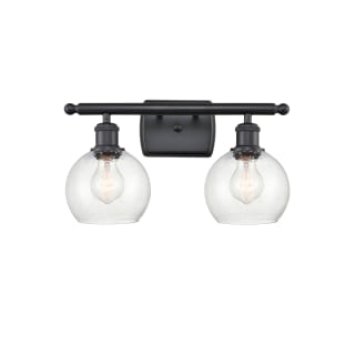 A thumbnail of the Innovations Lighting 516-2W-9-16 Athens Vanity Matte Black / Seedy