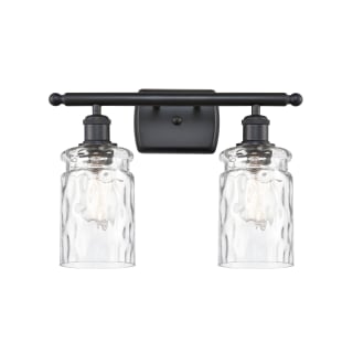 A thumbnail of the Innovations Lighting 516-2W Candor Matte Black / Clear Waterglass