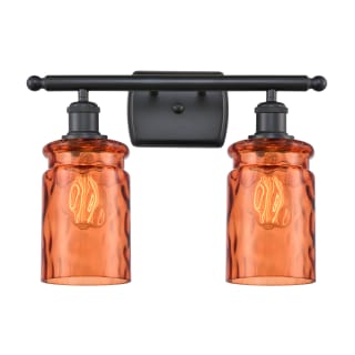 A thumbnail of the Innovations Lighting 516-2W Candor Matte Black / Turmeric Waterglass