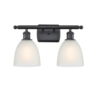 A thumbnail of the Innovations Lighting 516-2W Castile Matte Black / White