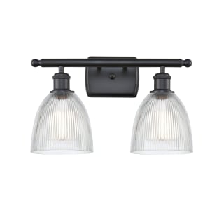 A thumbnail of the Innovations Lighting 516-2W Castile Matte Black / Clear