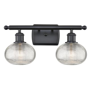 A thumbnail of the Innovations Lighting 516-2W-8-16 Ithaca Vanity Matte Black / Clear Ithaca