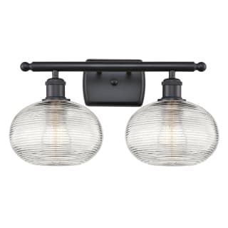 A thumbnail of the Innovations Lighting 516-2W-10-18 Ithaca Vanity Matte Black / Clear Ithaca