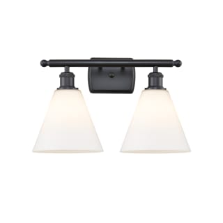 A thumbnail of the Innovations Lighting 516-2W-11-18 Berkshire Vanity Matte Black / Matte White