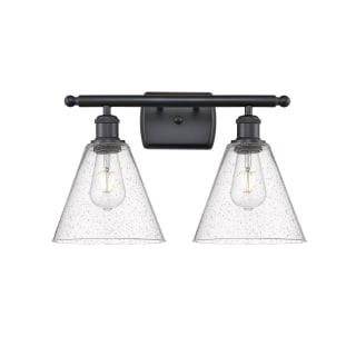 A thumbnail of the Innovations Lighting 516-2W-11-18 Berkshire Vanity Matte Black / Seedy