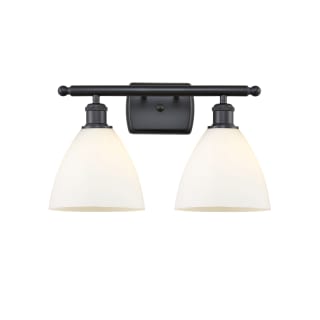 A thumbnail of the Innovations Lighting 516-2W-11-18 Bristol Vanity Matte Black / Matte White