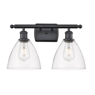 A thumbnail of the Innovations Lighting 516-2W-11-18 Bristol Vanity Matte Black / Clear