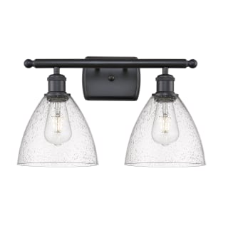 A thumbnail of the Innovations Lighting 516-2W-11-18 Bristol Vanity Matte Black / Seedy