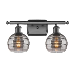 A thumbnail of the Innovations Lighting 516-2W-9-16 Rochester Vanity Oil Rubbed Bronze / Light Smoke