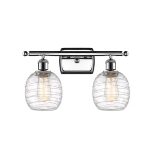 A thumbnail of the Innovations Lighting 516-2W-11-16 Belfast Vanity Polished Chrome / Deco Swirl