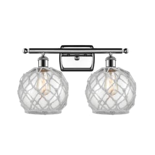 A thumbnail of the Innovations Lighting 516-2W Farmhouse Rope Polished Chrome / Clear / White