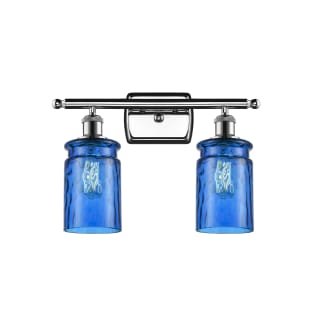 A thumbnail of the Innovations Lighting 516-2W Candor Polished Chrome / Princess Blue Waterglass