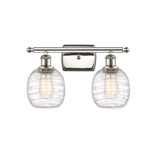 A thumbnail of the Innovations Lighting 516-2W-11-16 Belfast Vanity Polished Nickel / Deco Swirl