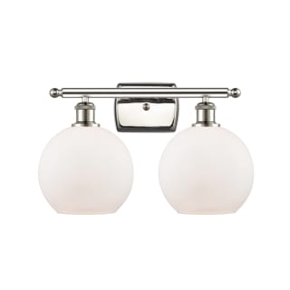 A thumbnail of the Innovations Lighting 516-2W-12-18 Athens Vanity Polished Nickel / Matte White