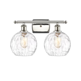 A thumbnail of the Innovations Lighting 516-2W-13-18 Athens Vanity Polished Nickel / Clear Water Glass