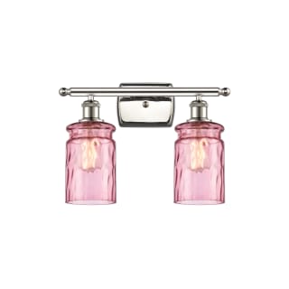 A thumbnail of the Innovations Lighting 516-2W Candor Polished Nickel / Sweet Lilac Waterglass