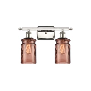 A thumbnail of the Innovations Lighting 516-2W Candor Polished Nickel / Toffee Waterglass