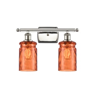 A thumbnail of the Innovations Lighting 516-2W Candor Polished Nickel / Turmeric Waterglass