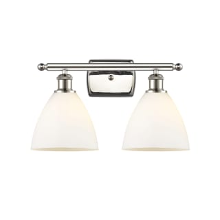 A thumbnail of the Innovations Lighting 516-2W-12-18 Bristol Vanity Polished Nickel / Matte White