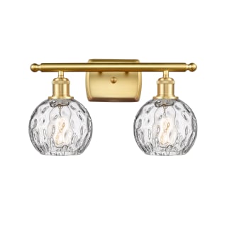 A thumbnail of the Innovations Lighting 516-2W-11-16 Athens Vanity Satin Gold / Clear Water Glass