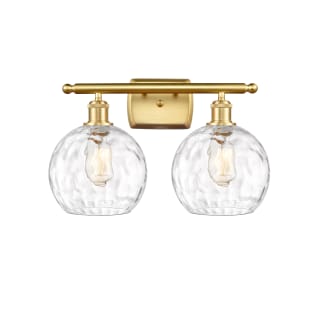 A thumbnail of the Innovations Lighting 516-2W-13-18 Athens Vanity Satin Gold / Clear Water Glass