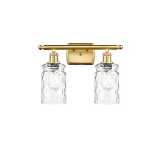 A thumbnail of the Innovations Lighting 516-2W-12-16 Candor Vanity Clear Water Glass / Satin Gold