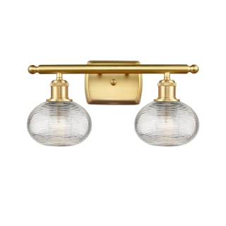 A thumbnail of the Innovations Lighting 516-2W-8-16 Ithaca Vanity Satin Gold / Clear Ithaca