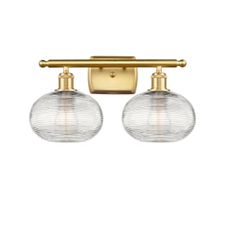 A thumbnail of the Innovations Lighting 516-2W-10-18 Ithaca Vanity Satin Gold / Clear Ithaca