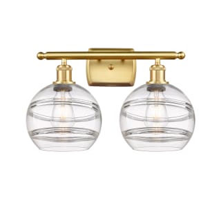 A thumbnail of the Innovations Lighting 516-2W-11-18-Rochester-Bathroom Vanity Light Satin Gold / Clear