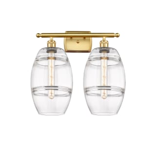 A thumbnail of the Innovations Lighting 516-2W-11-18-Vaz-Bathroom Vanity Light Satin Gold / Clear