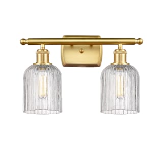 A thumbnail of the Innovations Lighting 516-2W-10-15-Bridal Veil-Bathroom Vanity Light Satin Gold / Clear