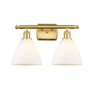 A thumbnail of the Innovations Lighting 516-2W-12-18 Bristol Vanity Satin Gold / Matte White