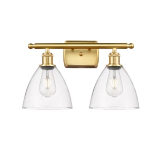 A thumbnail of the Innovations Lighting 516-2W-11-18 Bristol Vanity Satin Gold / Clear