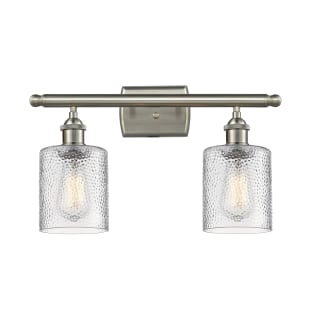 A thumbnail of the Innovations Lighting 516-2W Cobleskill Brushed Satin Nickel / Clear Ripple