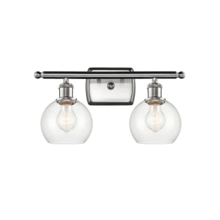 A thumbnail of the Innovations Lighting 516-2W-9-16 Athens Vanity Brushed Satin Nickel / Clear