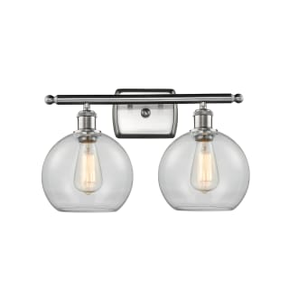 A thumbnail of the Innovations Lighting 516-2W-11-18 Athens Vanity Brushed Satin Nickel / Clear