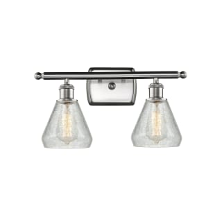 A thumbnail of the Innovations Lighting 516-2W Conesus Brushed Satin Nickel / Clear Crackle