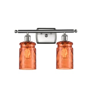 A thumbnail of the Innovations Lighting 516-2W Candor Brushed Satin Nickel / Turmeric Waterglass