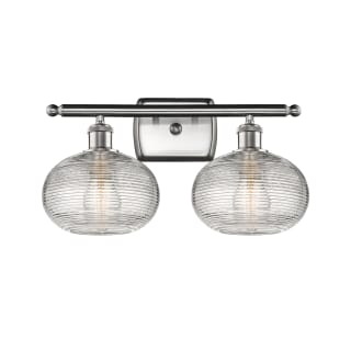 A thumbnail of the Innovations Lighting 516-2W-10-18 Ithaca Vanity Brushed Satin Nickel / Clear Ithaca