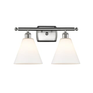 A thumbnail of the Innovations Lighting 516-2W-11-18 Berkshire Vanity Brushed Satin Nickel / Matte White