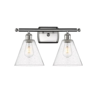 A thumbnail of the Innovations Lighting 516-2W-11-18 Berkshire Vanity Brushed Satin Nickel / Seedy