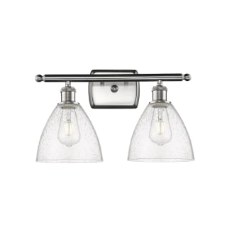 A thumbnail of the Innovations Lighting 516-2W-11-18 Bristol Vanity Brushed Satin Nickel / Seedy