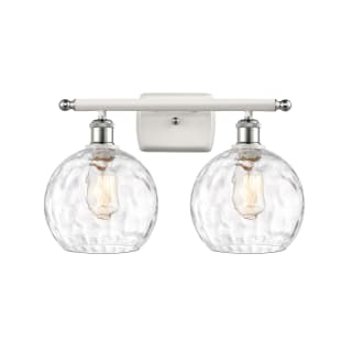 A thumbnail of the Innovations Lighting 516-2W-13-18 Athens Vanity White and Polished Chrome / Clear Water Glass