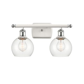 A thumbnail of the Innovations Lighting 516-2W-9-16 Athens Vanity White and Polished Chrome / Clear