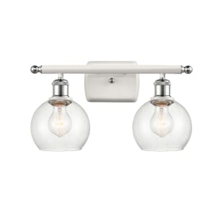 A thumbnail of the Innovations Lighting 516-2W-9-16 Athens Vanity White and Polished Chrome / Seedy