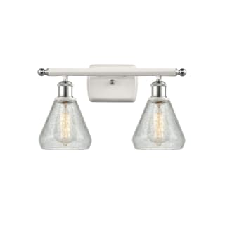 A thumbnail of the Innovations Lighting 516-2W Conesus White and Polished Chrome / Clear Crackle