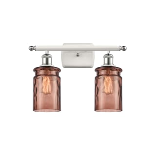 A thumbnail of the Innovations Lighting 516-2W Candor White and Polished Chrome / Toffee Waterglass