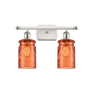 A thumbnail of the Innovations Lighting 516-2W Candor White and Polished Chrome / Turmeric Waterglass